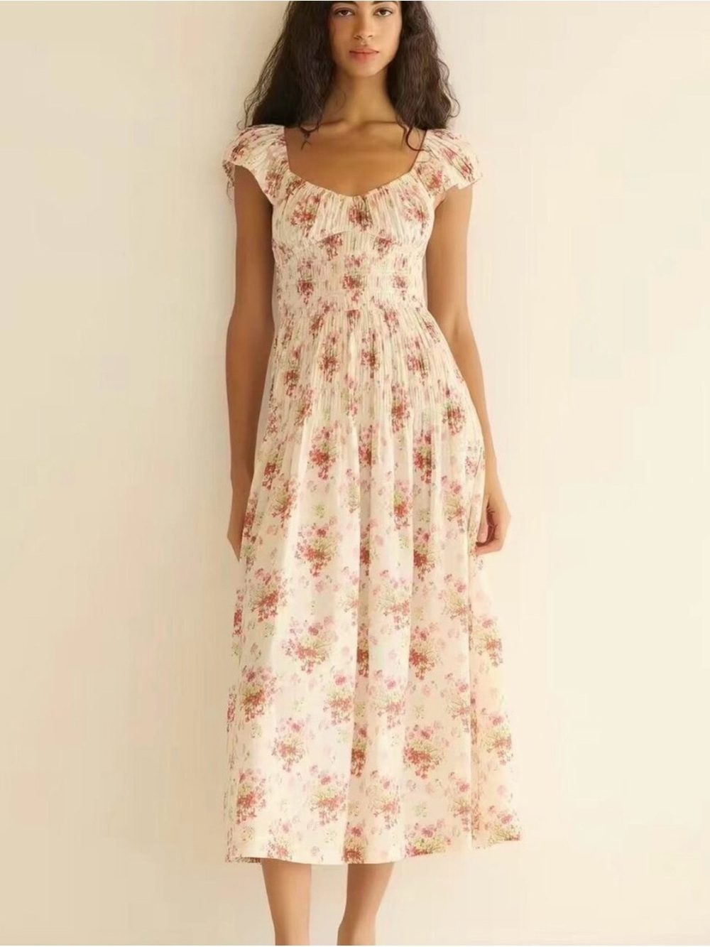Doen quinette dress lantana floral xs euc